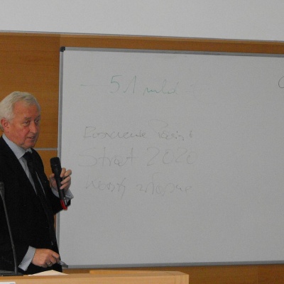 Bogusław Liberadzki na spotkaniu ze studentam